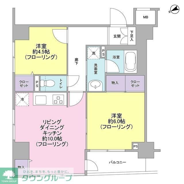 パートナーシップアパートメントの物件間取画像