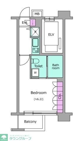 レジディア新宿イーストIIの物件間取画像