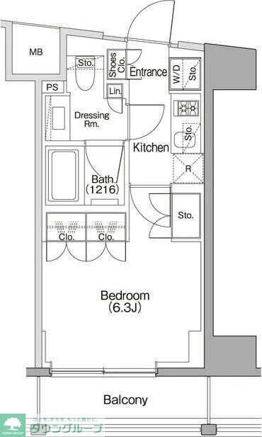 ザ・パークハビオSOHO代々木公園の物件間取画像