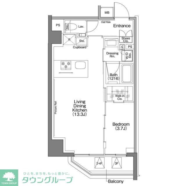 ザ・パークハビオSOHO祐天寺の物件間取画像