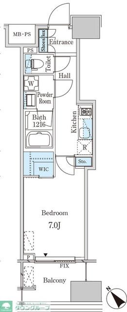 レガシス中目黒の物件間取画像