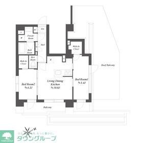 ブランシエスタ品川大井町パークエッジの物件間取画像