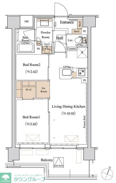 ブランシエスタ西馬込の物件間取画像