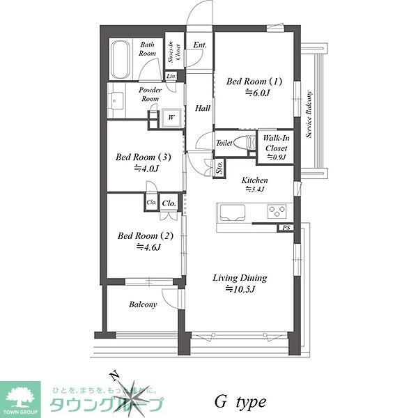 ザ・ケンジントン・レジデンス上池台の物件間取画像