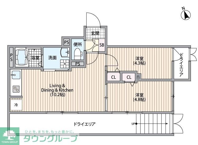 HJクラウンIの物件間取画像