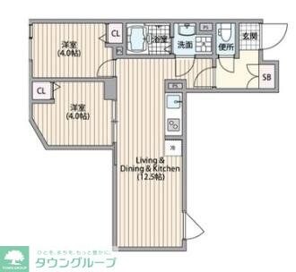 HJクラウンIの物件間取画像