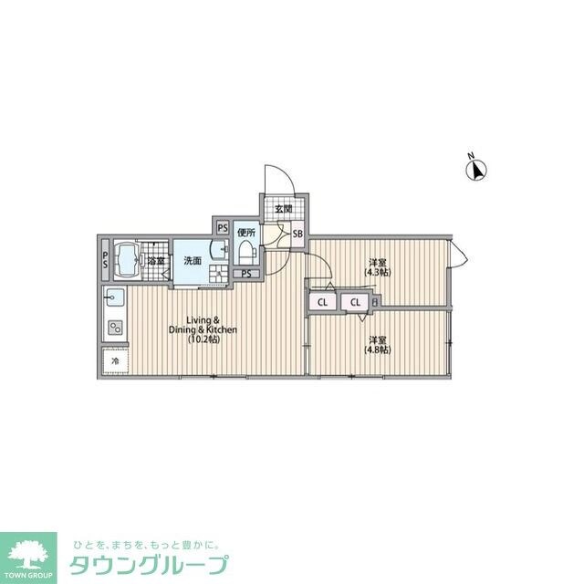 HJクラウンIの物件間取画像