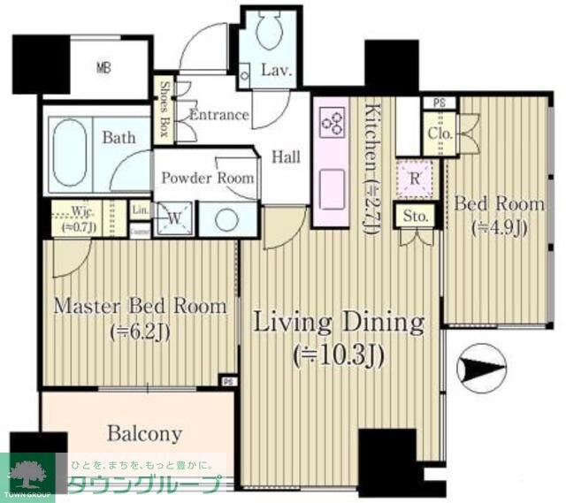 パークタワー芝公園の物件間取画像