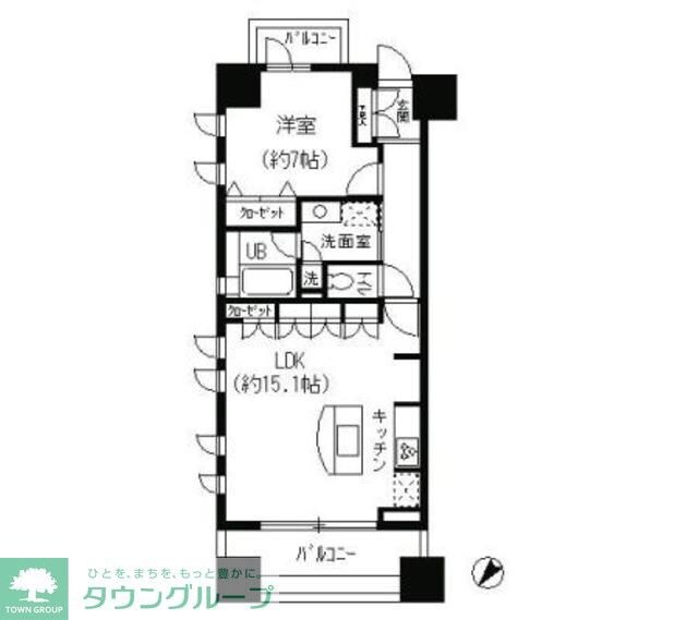 パークキューブ日本橋水天宮の物件間取画像
