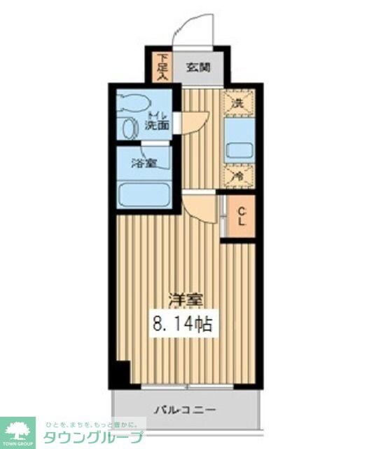 プロスペクト門前仲町の物件間取画像