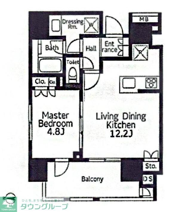 サンウッドフラッツ神田神保町の物件間取画像