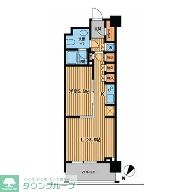 プライムアーバン日本橋横山町の物件間取画像