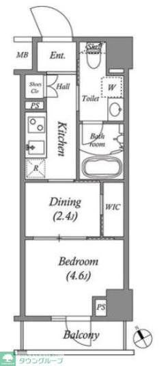 ARKMARK水天宮前Iの物件間取画像