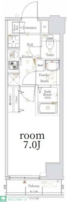 Log銀座東の物件間取画像