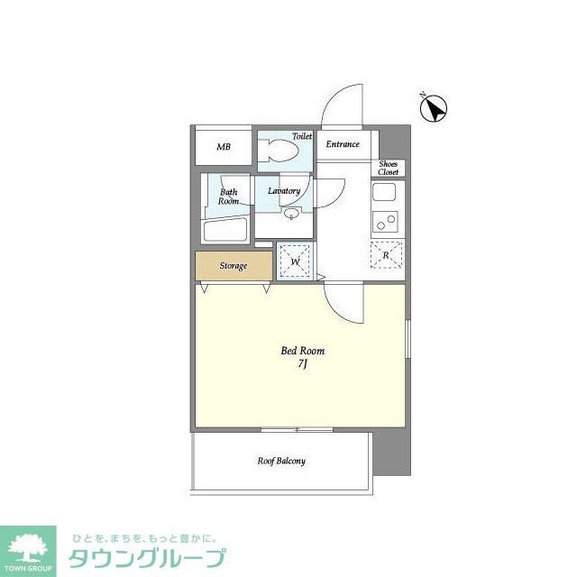 ミリアレジデンス赤坂の物件間取画像