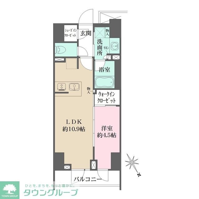 ルフォンプログレ四谷の物件間取画像