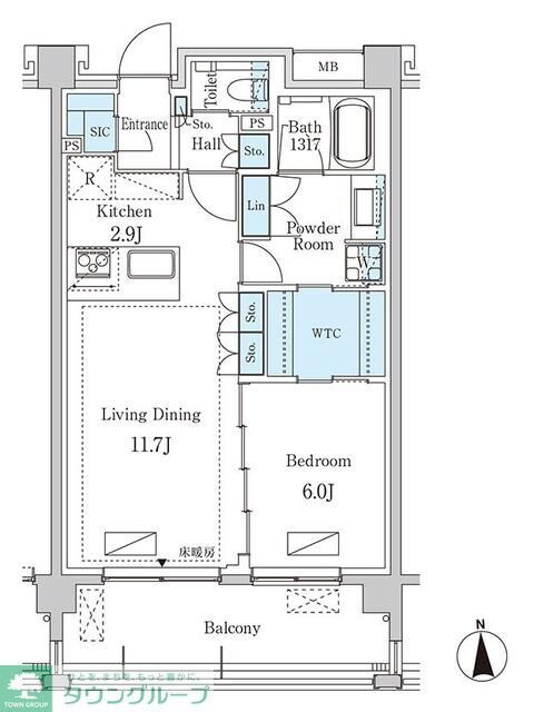 グランドゥールプレミアム代々木大山の物件間取画像