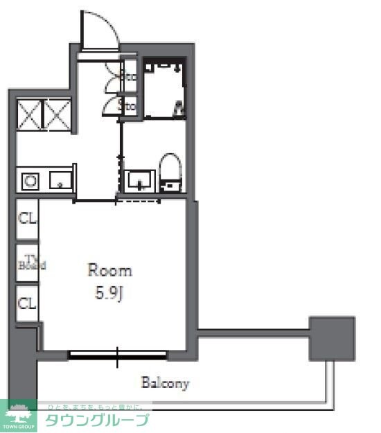 Totsu Residence Shibaの物件間取画像