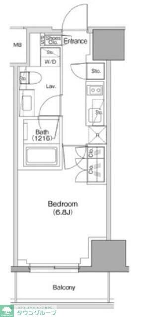 ザ・パークハビオ南大井の物件間取画像