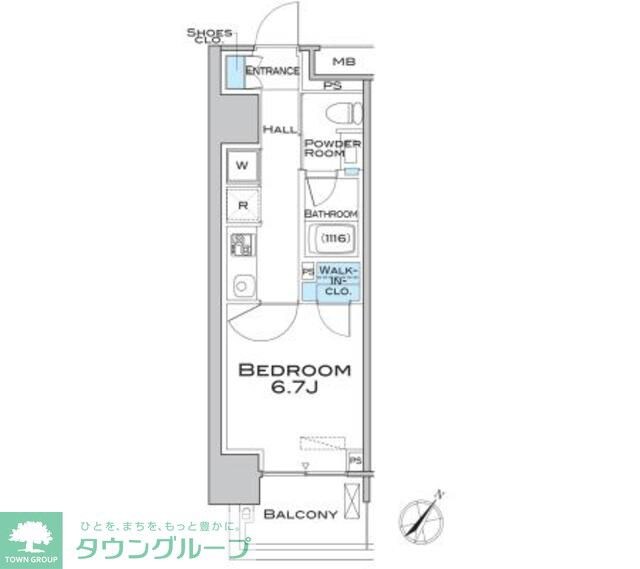 MFPRコート武蔵小山の物件間取画像