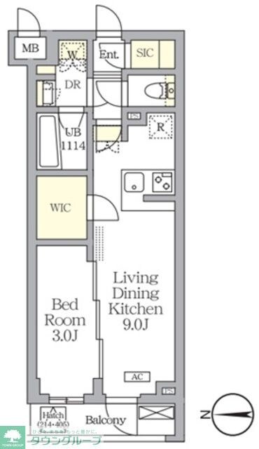 アジールコート都立大学の物件間取画像