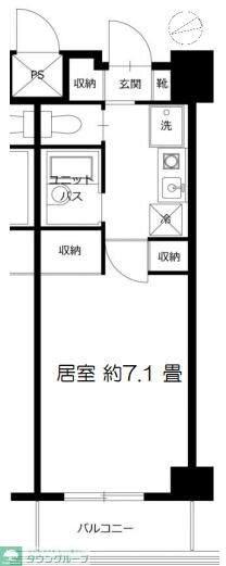 アーツ芝浦の物件間取画像