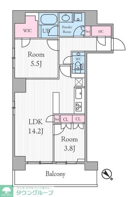 URBAN PARK GRANDE代官山の物件間取画像