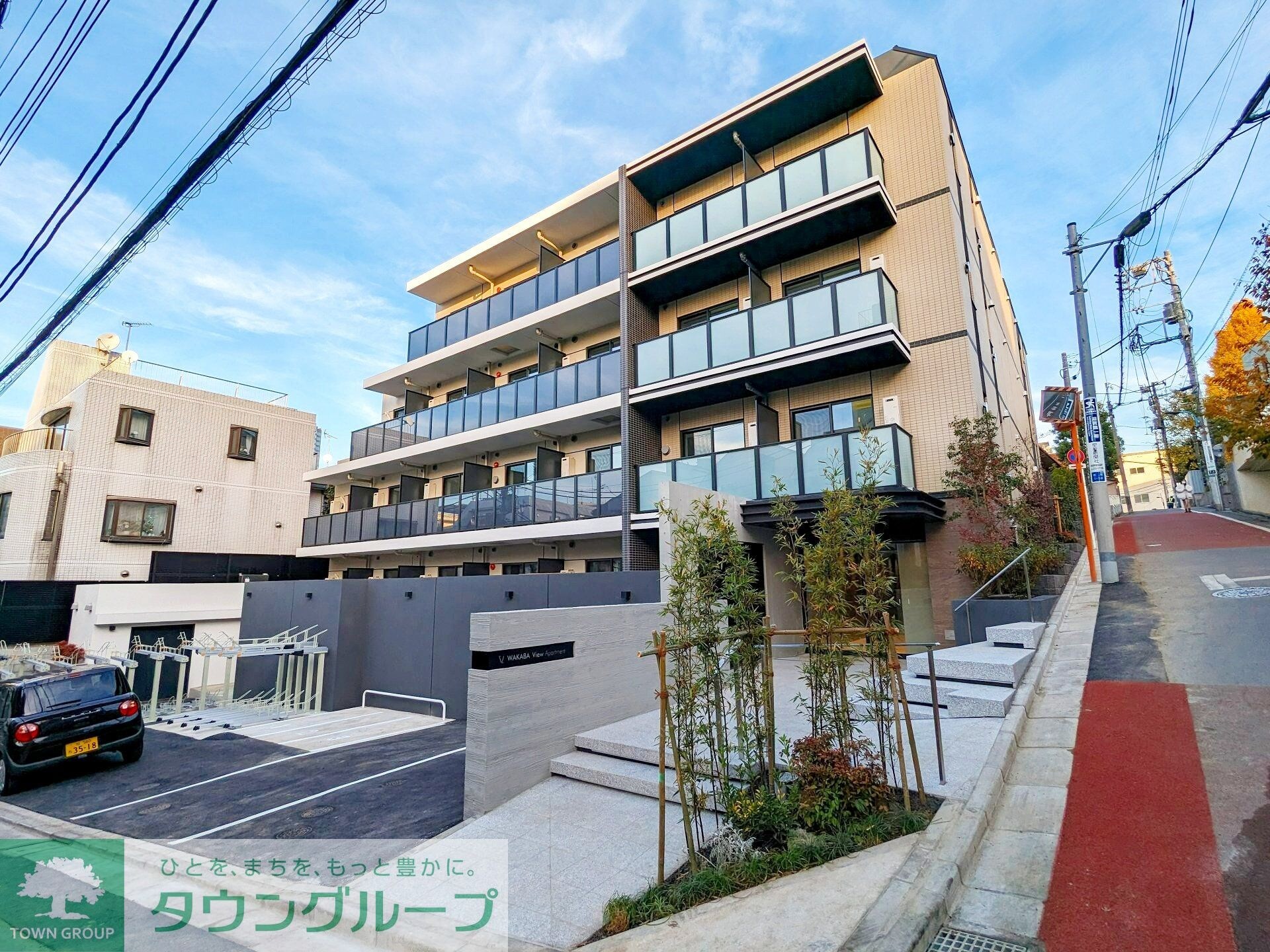 若葉ビューアパートメントの物件外観写真