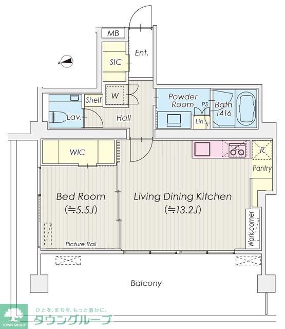 シャトレ信濃町の物件間取画像