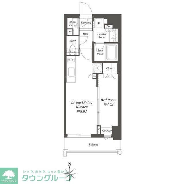 クレストコート白金高輪の物件間取画像