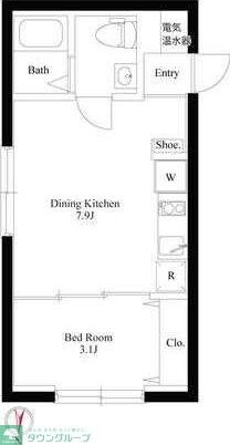 グラウンデュークス西大島の物件間取画像