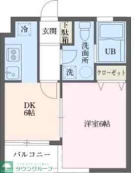 ウィンベルデュエット恵比寿4の物件間取画像