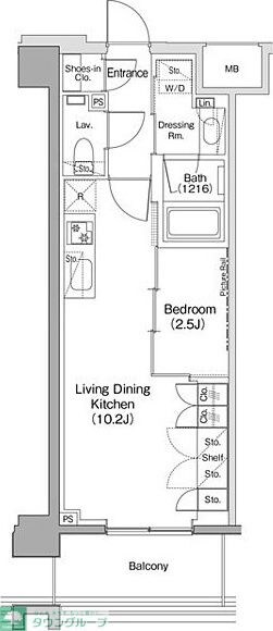 ヴェール・クレール大崎の物件間取画像