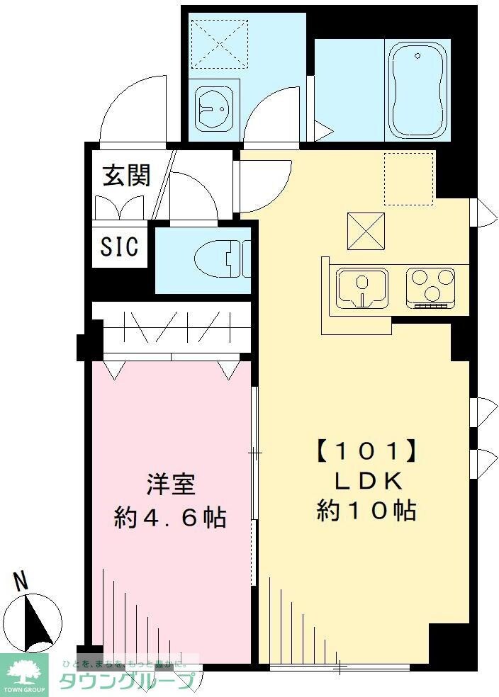 カーサビューノアマノの物件間取画像