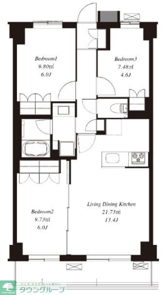 フレンシア洗足池の物件内観写真
