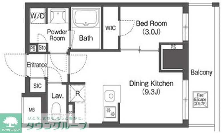 コンフォリア森下リバーサイドの物件間取画像