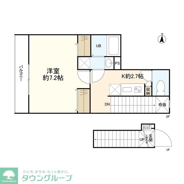 ウェルスクエアイズム四谷大京町の物件間取画像