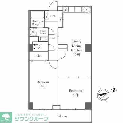 リバーシティ21新川の物件間取画像