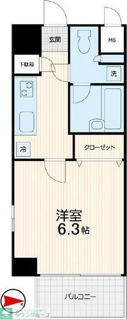 クレアール大崎の物件間取画像