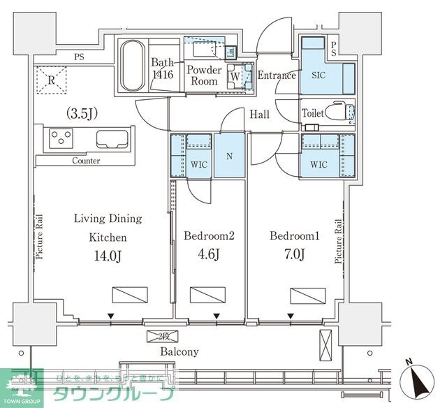 ロイヤルパークス品川の物件間取画像