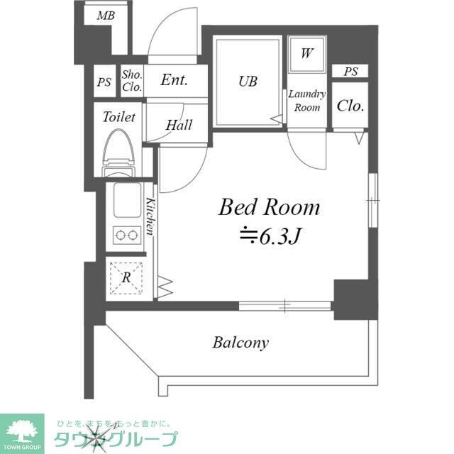 コスモリード月島の物件間取画像