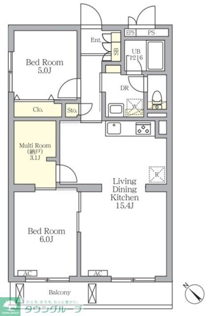 メゾンカルム中落合Northの物件間取画像