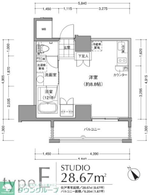 JP noie 小石川富坂の物件間取画像