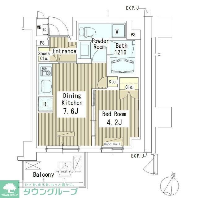 マスターズコート北品川の物件間取画像