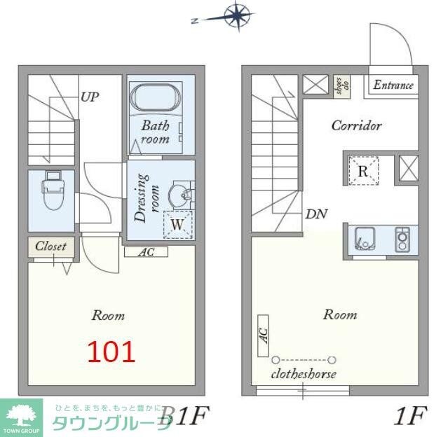 後楽プレイスの物件間取画像