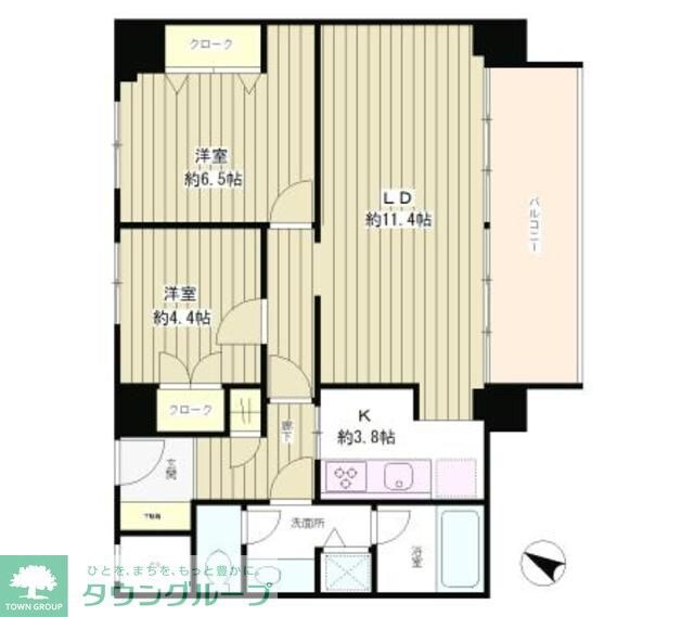 リバー&タワーの物件間取画像