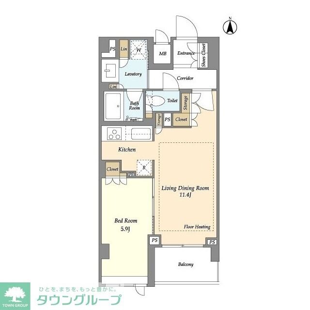 LIBR GRANT 四谷三丁目の物件間取画像