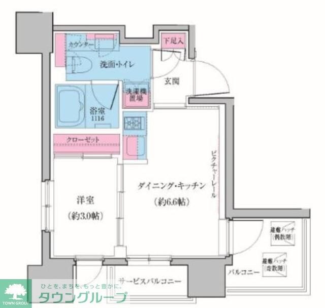 クレヴィアリグゼ雪が谷大塚の物件間取画像