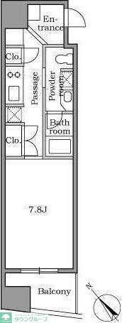 レジディア恵比寿IIの物件間取画像
