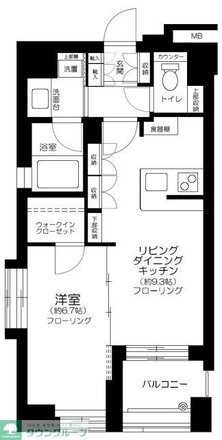 デュオ・スカーラ西麻布タワーEASTの物件間取画像